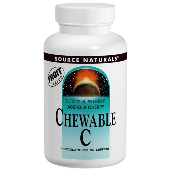 Source Naturals Vitamin C Acerola Chewable w/Bioflavonoids 500mg 100 tabs from Source Naturals