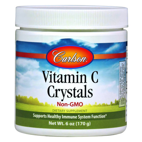 Carlson Labs Vitamin C Crystals Non-GMO Powder, 6 oz (170 g), Carlson Labs