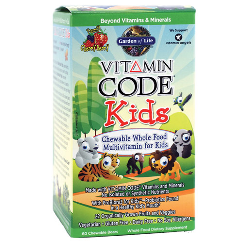 Garden of Life Vitamin Code, Kids Formula, 60 Chewable Bears, Garden of Life