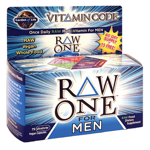 Garden of Life Vitamin Code, Raw One for Men, 30 Vegan Caps, Garden of Life