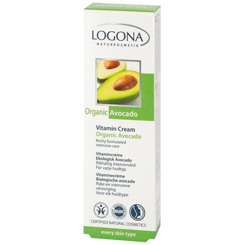 Logona Naturkosmetik Vitamin Cream, Organic Avocado, 1.4 oz, Logona Naturkosmetik
