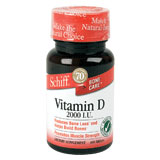 Schiff Vitamin D 2000 IU (Vitamin D3), 100 Tablets, Schiff