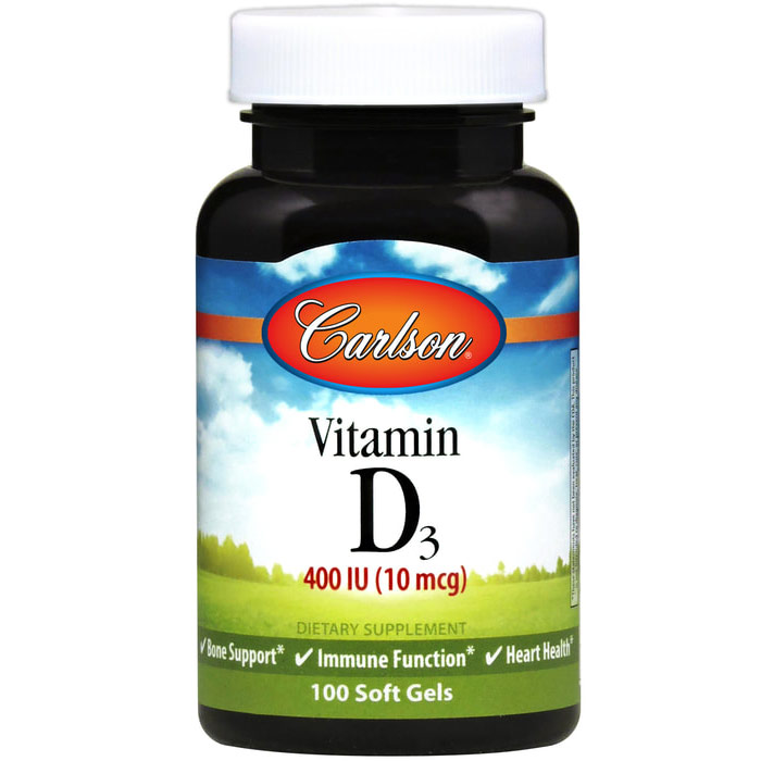 Carlson Laboratories Vitamin D 400 IU 250 softgels, Carlson Labs