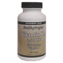 Healthy Origins Vitamin D3 2400IU, 360 SoftGels, Healthy Origins