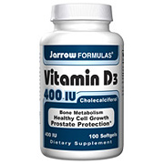 Jarrow Formulas Vitamin D3 ( Vitamin D-3 ) 400 IU 100 softgels, Jarrow Formulas