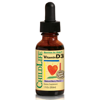 ChildLife Vitamin D3 Mixed Berry Flavor, Liquid Vitamin D Drops, 1 oz, ChildLife Essentials
