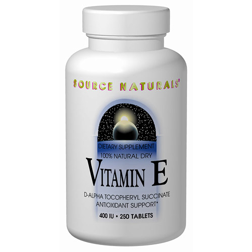 Source Naturals Vitamin E d-alpha Tocopherol 400 IU Succinate 100 tabs from Source Naturals
