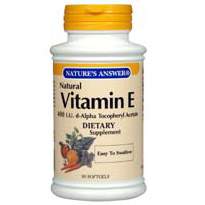 Nature's Answer Vitamin E Natural 400 IU 90 softgels from Nature's Answer