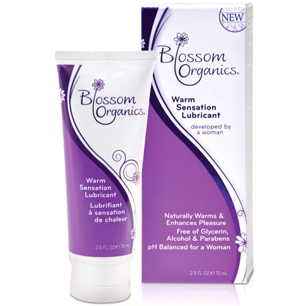 Blossom Organics Warm Sensation Lubricant, Enhances Pleasure, 4 oz, Blossom Organics