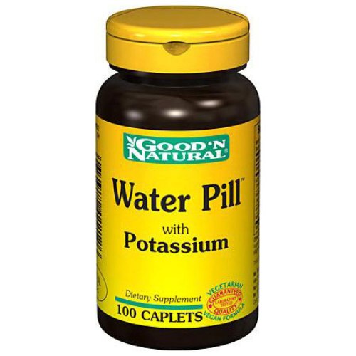 Good 'N Natural Water Pill Natural Diuretic with Potassium, 100 Tablets, Good 'N Natural