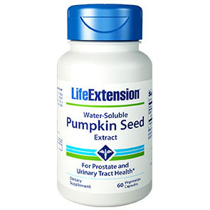 Life Extension Water-Soluble Pumpkin Seed Extract, 60 Vegetarian Capsules, Life Extension