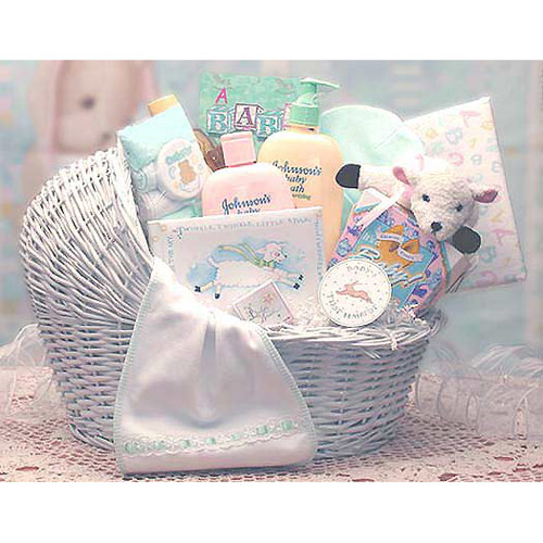 Elegant Gift Baskets Online Welcome Baby Bassinet New Baby Gift Basket, Elegant Gift Baskets Online