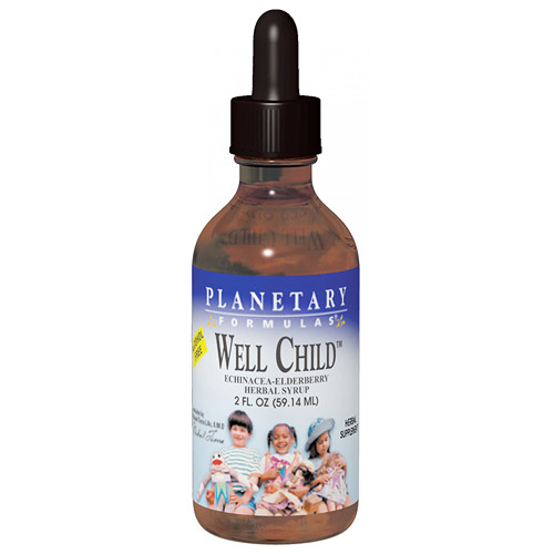 Planetary Herbals Well Child Echinacea-Elderberry Herbal Syrup 2 fl oz, Planetary Herbals
