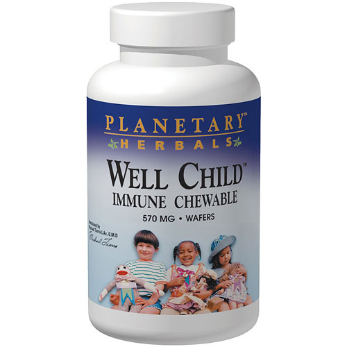 Planetary Herbals Well Child Immune Chewable, 120 Wafers, Planetary Herbals
