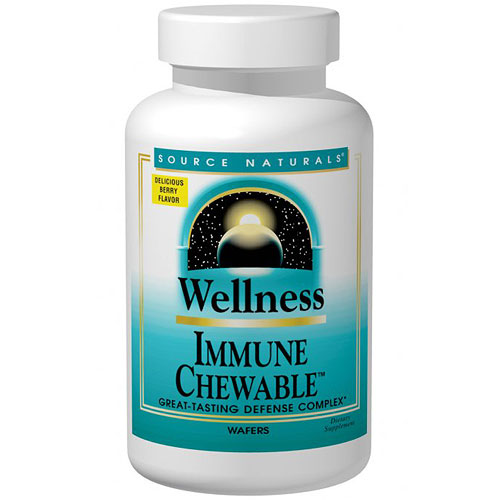 Source Naturals Wellness Immune Chewable, 30 Wafers, Source Naturals