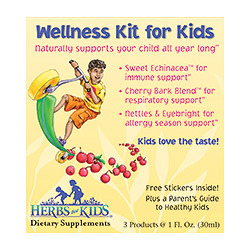 Herbs For Kids Wellness Kit For Kids + Free Stickers & Parent's Guide, from Herbs For Kids