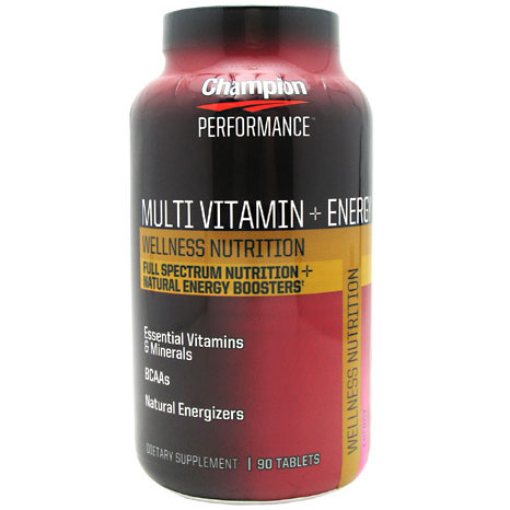 Champion Nutrition Wellness Nutrition Multi Vitamin + Energy, 90 Tablets, Champion Nutrition