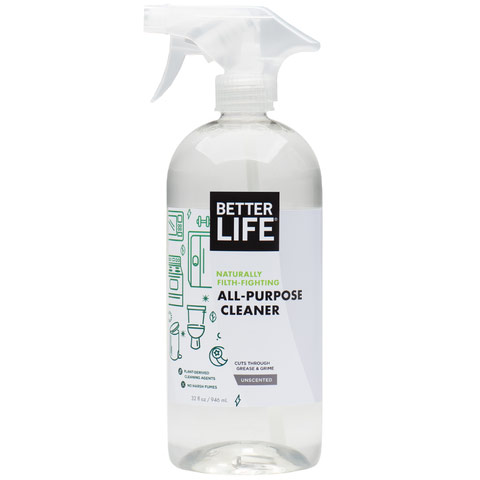 Better Life Green Cleaning What-Ever! Green All Purpose Cleaner, Scent Free, 32 oz, Better Life Green Cleaning