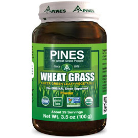 Pines International Wheat Grass Powder 100% pure 3.5 oz from Pines International