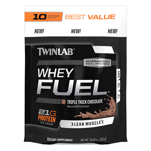TwinLab Whey Fuel 10 Serving Pouch, Chocolate, 1 Pouch, TwinLab
