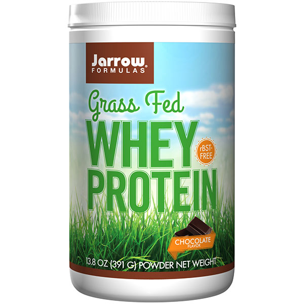 Jarrow Formulas Whey Protein Grass Fed - Chocolate Flavor, 13.8 oz (15 Servings), Jarrow Formulas