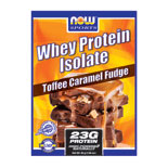 NOW Foods Whey Protein Isolate Packets - Toffee Caramel Fudge, 14 Packs, NOW Foods