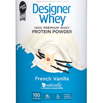 Designer Whey 100% Premium Whey Protein Powder, French Vanilla, 4 lb, Designer Whey