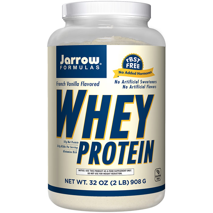 Jarrow Formulas Whey Protein Powder, Vanilla Flavor, 2 lbs, Jarrow Formulas
