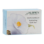 Aubrey Organics White Camellia Hydrating Bath Bar, 4 oz, Aubrey Organics