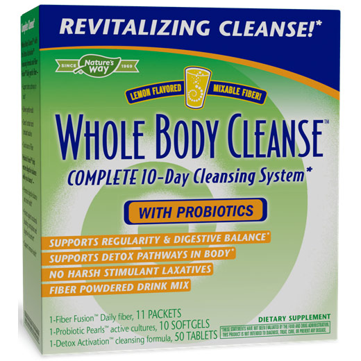 Enzymatic Therapy Whole Body Cleanse, Lemon Flavored Mixable Fiber, 1 Kit, Enzymatic Therapy