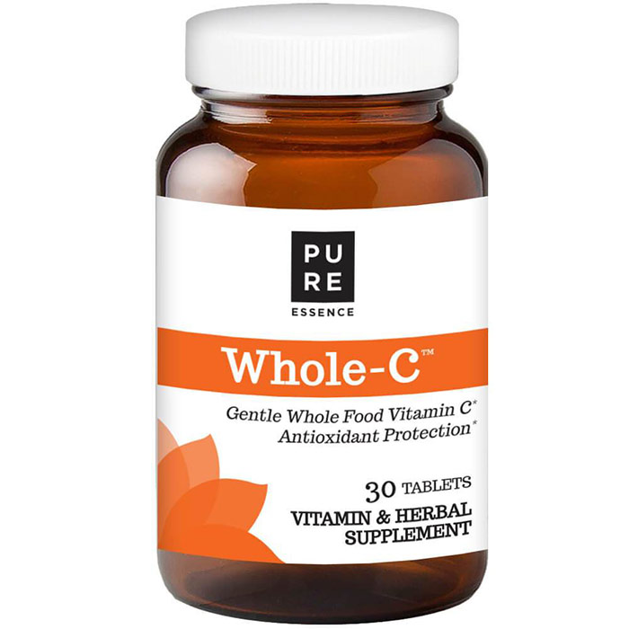 Pure Essence Labs Whole-C, Whole Food Vitamin C, 30 Tablets, Pure Essence Labs