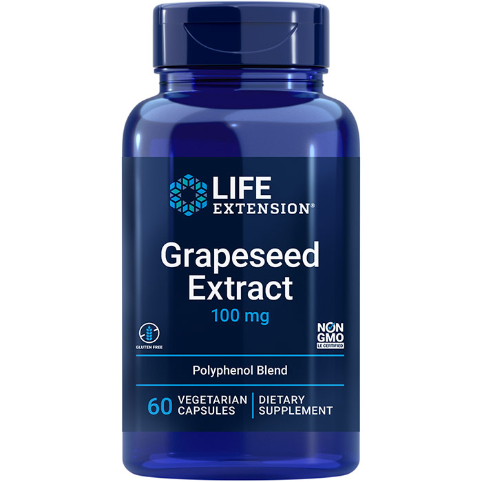 Life Extension Whole Grape Extract, 60 Vegetarian Capsules, Life Extension