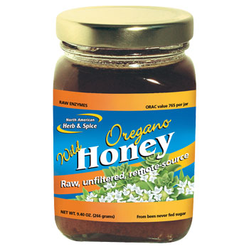 North American Herb & Spice Wild Oregano Honey, 9.4 oz (266 g), North American Herb & Spice
