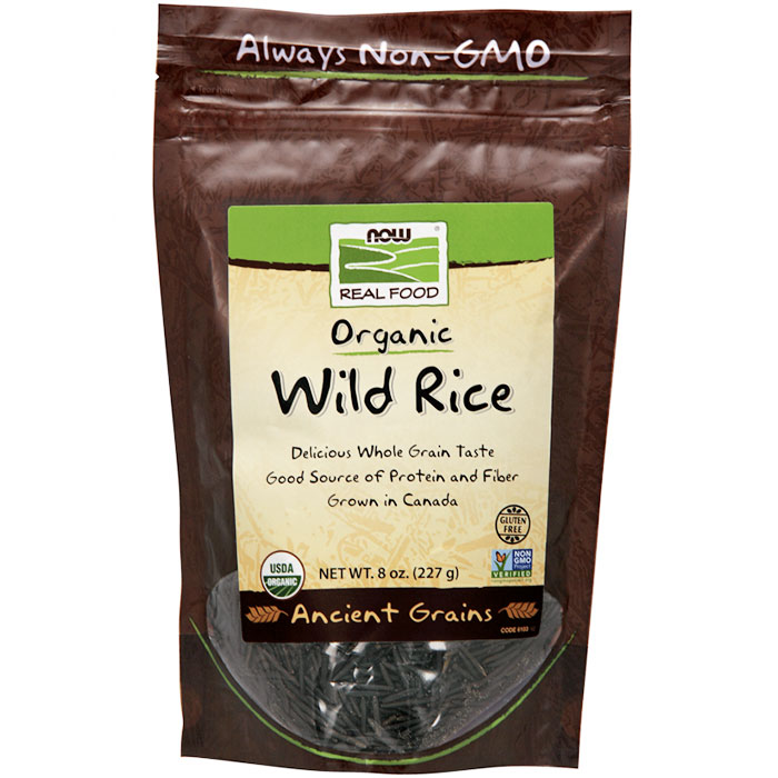 NOW Foods Wild Rice, Organic, 8 oz, NOW Foods
