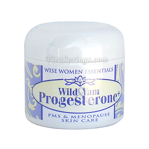 Wise Essentials Wild Yam & Progesterone Cream, 2 oz Jar, Wise Essentials