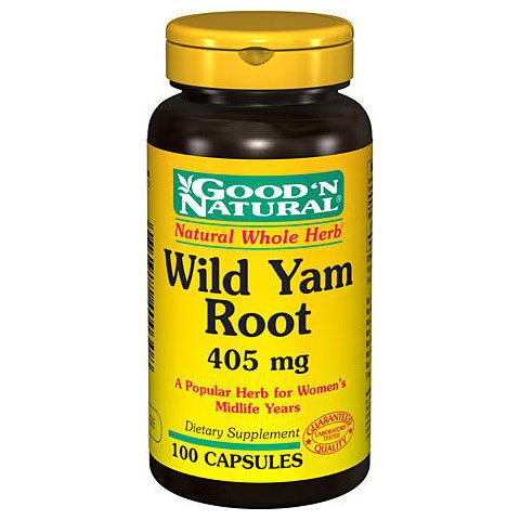 Good 'N Natural Wild Yam Root 405 mg, 100 Capsules, Good 'N Natural