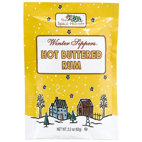 Spice Hunter Winter Sippers, Hot Buttered Rum Packet, 2.2 oz x 6 Packets, Spice Hunter