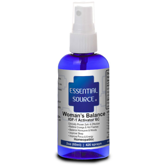 Essential Source Woman's Balance, IGF-1 6C Homeopathic Spray, 2 oz, Essential Source