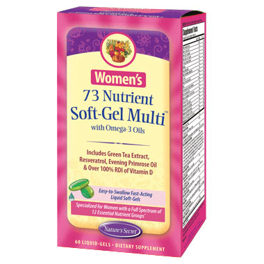 Nature's Secret Women's 73 Nutrient Multi with Omega-3 Oils, 60 Softgels, Nature's Secret