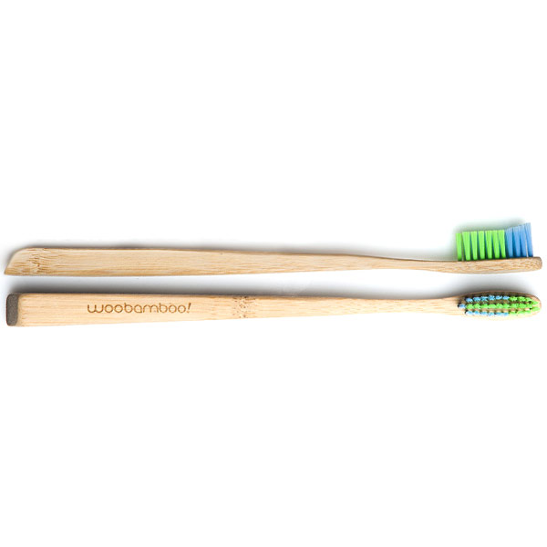WooBamboo WooBamboo Adult Bamboo Toothbrush, Slim Handle, Soft