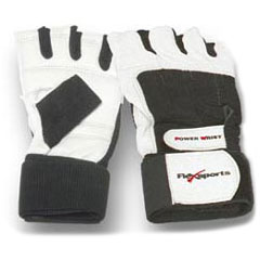 Flex Sports Wrist Wrap Glove, Large, Black/White, Flex Sports