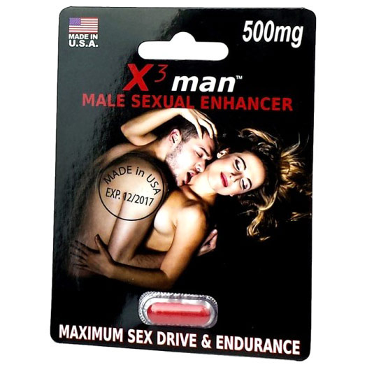 FAR Ocean Group LLC X3 Man 500 mg, Male Sexual Enhancer, 1 Capsule