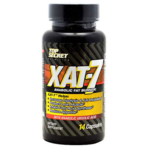 Top Secret Nutrition XAT-7, With Anabolic Ursolic Acid, 14 Capsules, Top Secret Nutrition
