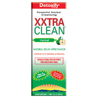 Detoxify Brand XXTRA Clean, Herbal Cleansing Drink, Natural Sour Apple Flavor, 20 oz, Detoxify Brand