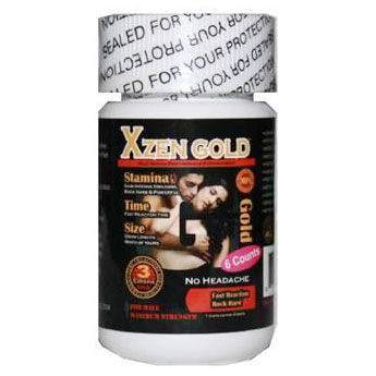 Xzen Xzen Gold, Male Sexual Enhancement, 6 Capsules/Bottle