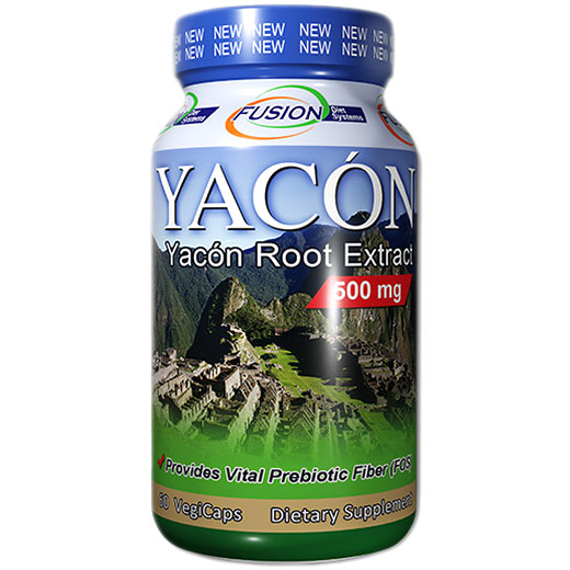 Fusion Diet Systems Yacon Root Extract, 60 Vegetarian Capsules, Fusion Diet Systems