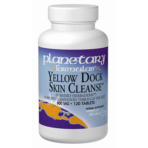 Planetary Herbals Yellow Dock Skin Cleanse 60 tabs, Planetary Herbals