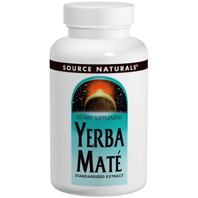 Source Naturals Yerba Mate (Yerbamate) Standardized Extract 600mg 90 tabs from Source Naturals