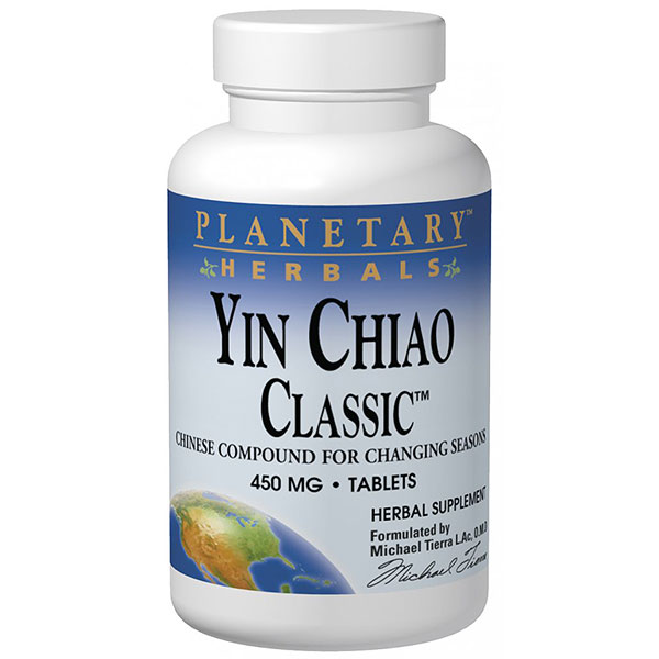 Planetary Herbals Yin Chiao Classic Chinese Herbal Formula 60 tabs, Planetary Herbals