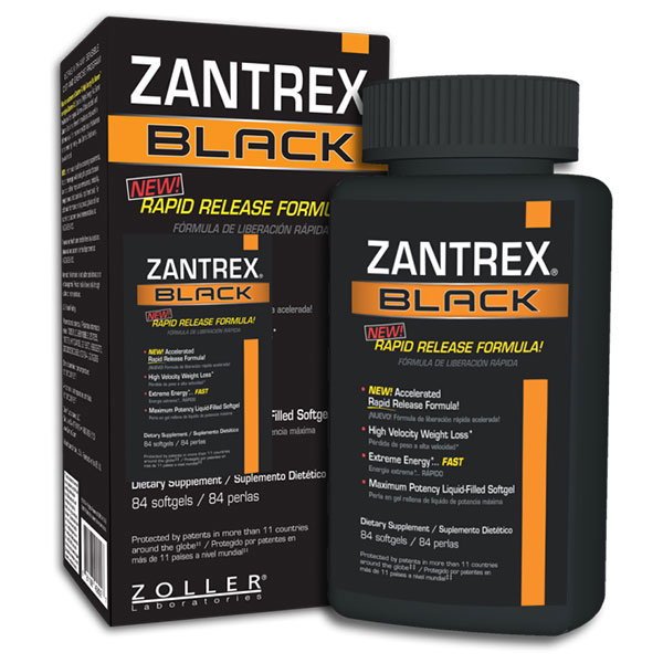 Zoller Laboratories Zantrex Black, Rapid Release, Extreme Energy, 84 Softgels, Zoller Laboratories